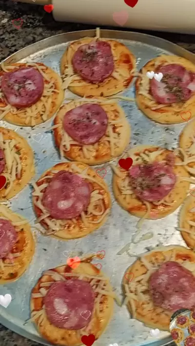 100 Mini Pizza (sabores)